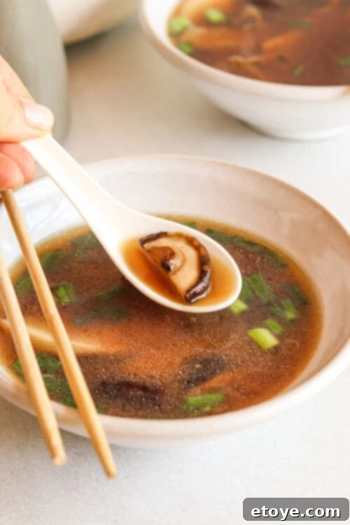Quick Umami Mushroom Miso Soup 2 Easy homemade mushroom miso soup with fresh vegetables