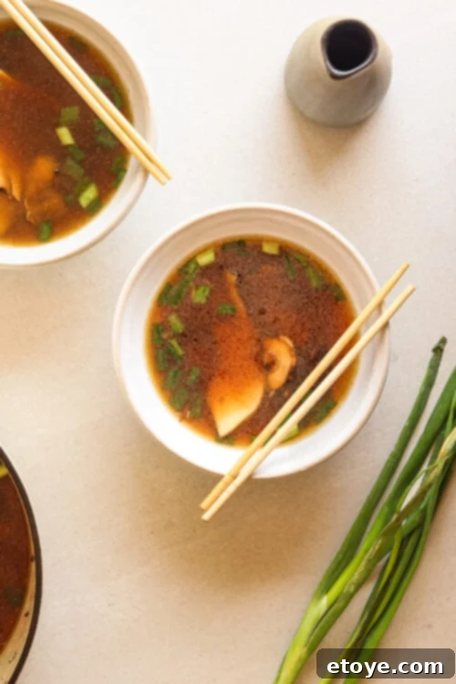 Quick Umami Mushroom Miso Soup 5 Easy step-by-step mushroom miso broth soup recipe