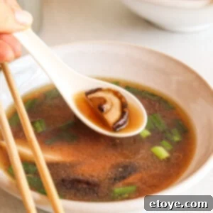 Quick Umami Mushroom Miso Soup 7 Easy Mushroom Miso Broth Soup