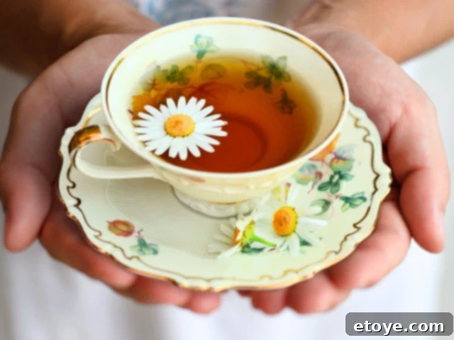 floral tea cup