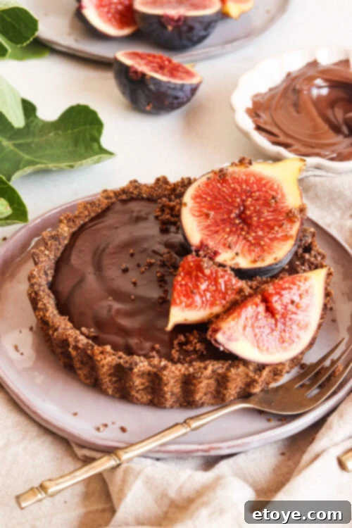 Exotic Fig and Mushroom Chocolate Tart 2 Fig and Mushroom Chocolate Tart