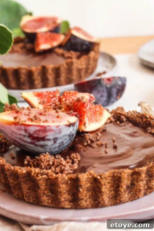 Exotic Fig and Mushroom Chocolate Tart 3 Fig and Mushroom Chocolate Tart