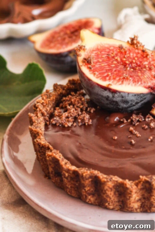 Exotic Fig and Mushroom Chocolate Tart 4 Fig and Mushroom Chocolate Tart