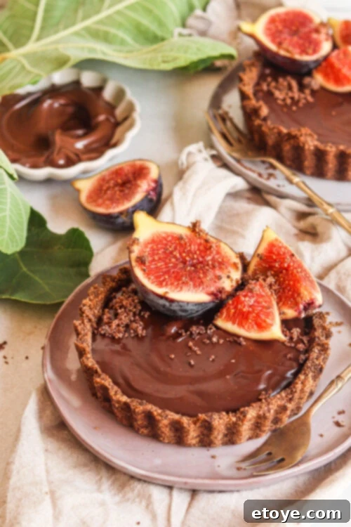 Exotic Fig and Mushroom Chocolate Tart 5 Fig and Mushroom Chocolate Tart