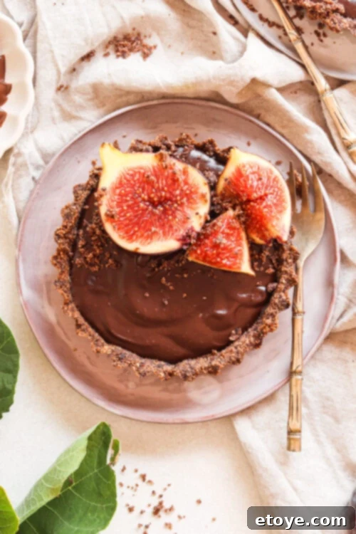 Exotic Fig and Mushroom Chocolate Tart 6 Fig and Mushroom Chocolate Tart