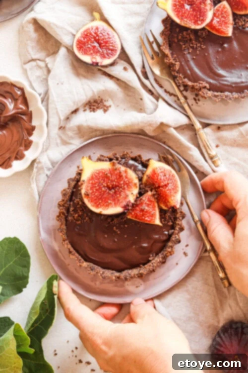 Exotic Fig and Mushroom Chocolate Tart 7 Fig and Mushroom Chocolate Tart