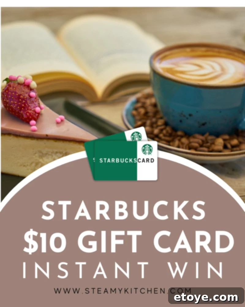 Starbucks Gift Card Giveaway by Steamy Kitchen