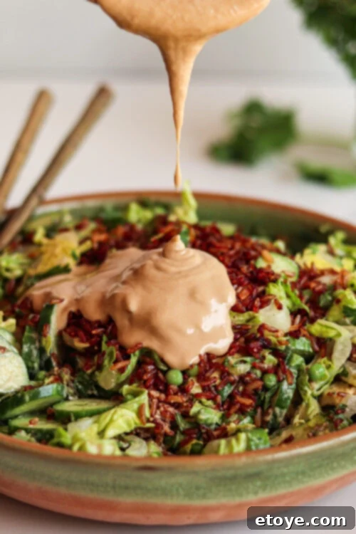 Spicy Gochujang Crispy Rice Bowl 5 Crispy Gochujang Warm Rice Salad