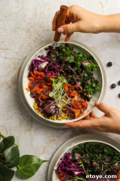 Rainbow Glow Bowl with Adaptogenic Dressing