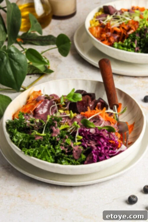 Rainbow Glow Bowl with Adaptogenic Dressing
