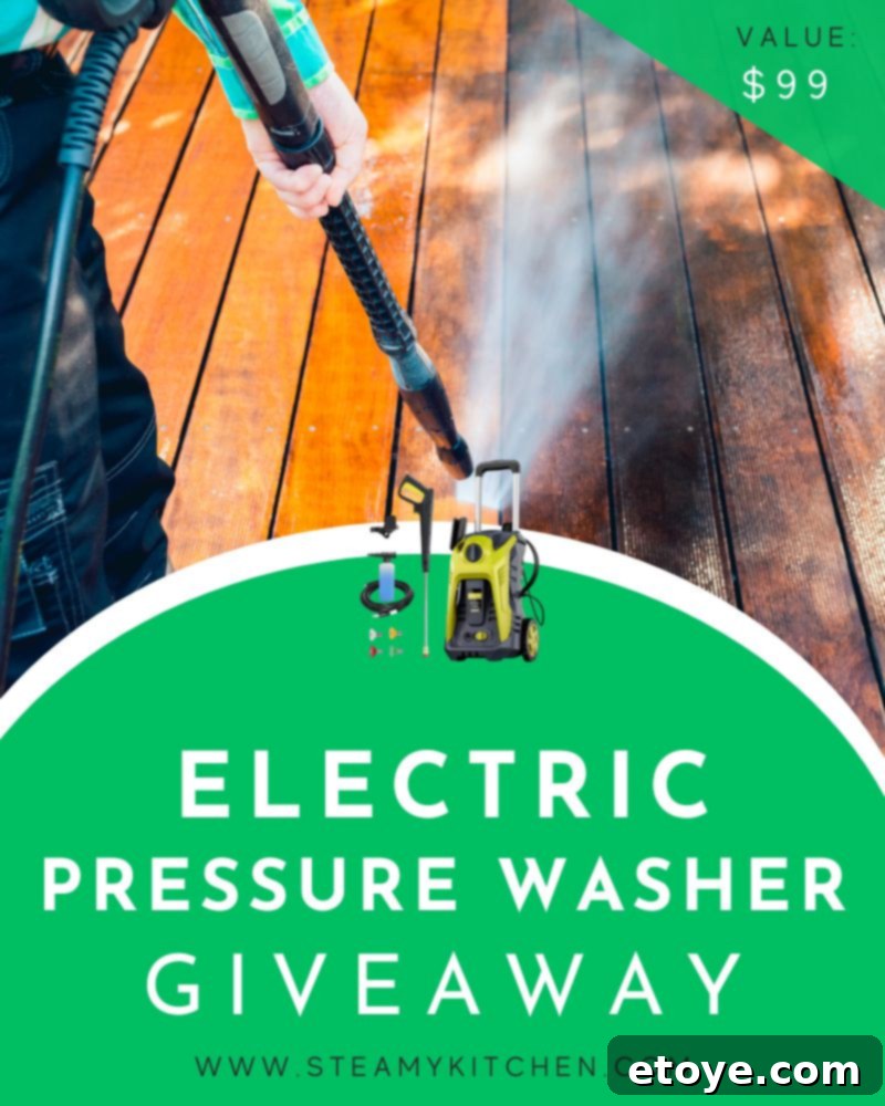 Electric Pressure Washer Giveaway - The Ultimate Outdoor Cleaning Tool