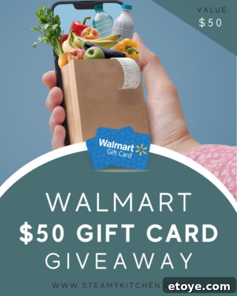 Win a $50 Walmart Gift Card 2 $50 Walmart Gift Card Giveaway