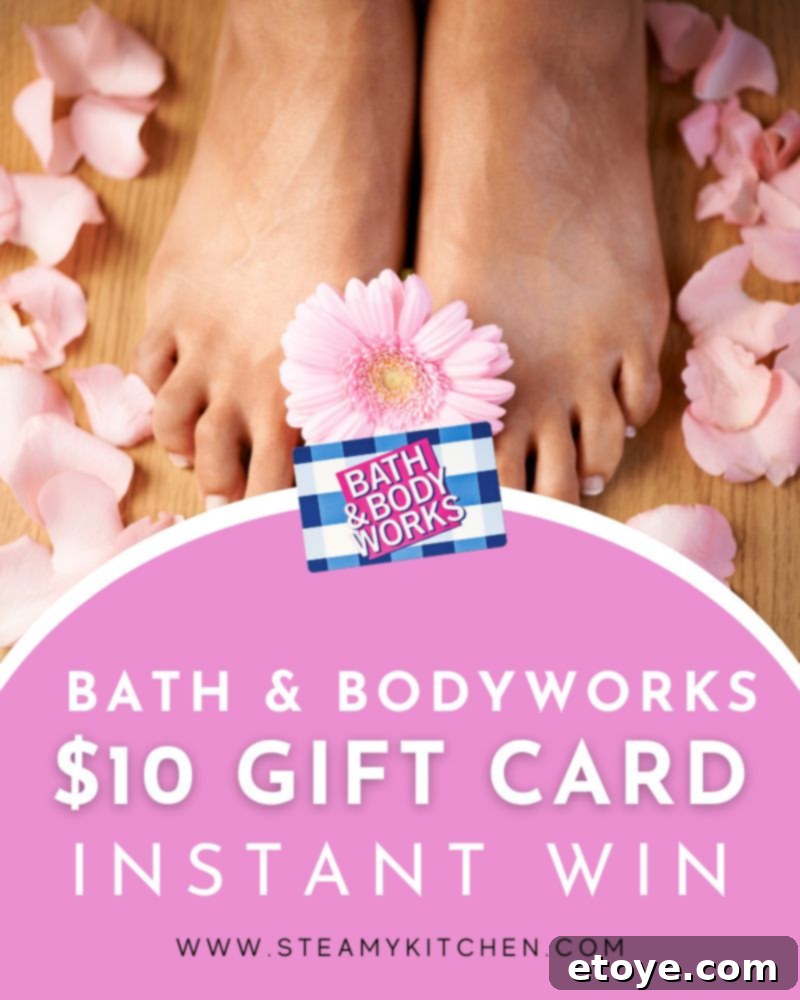 Promotional image for Bath & Body Works gift card instant win