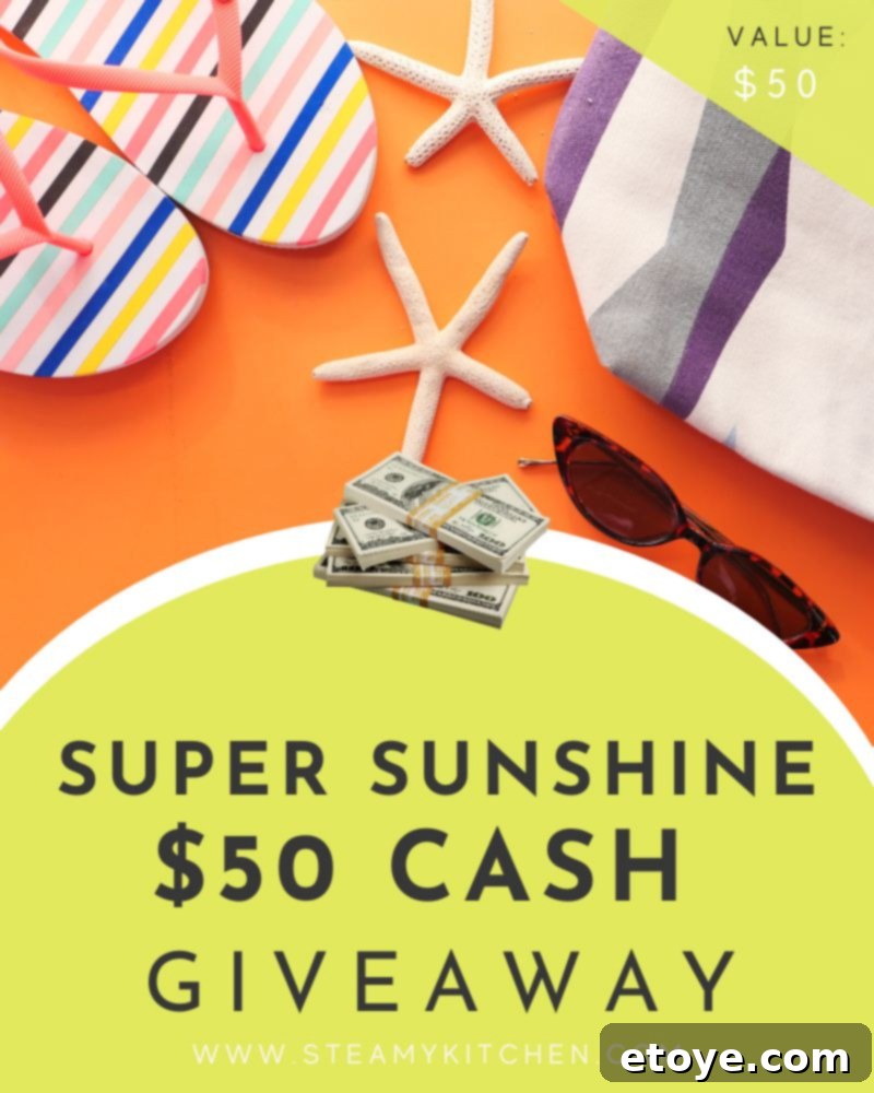 Super Sunshine Cash Giveaway - Win $50 Cash Prize