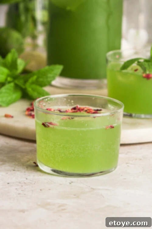 Cucumber Rose Cooler served in glasses