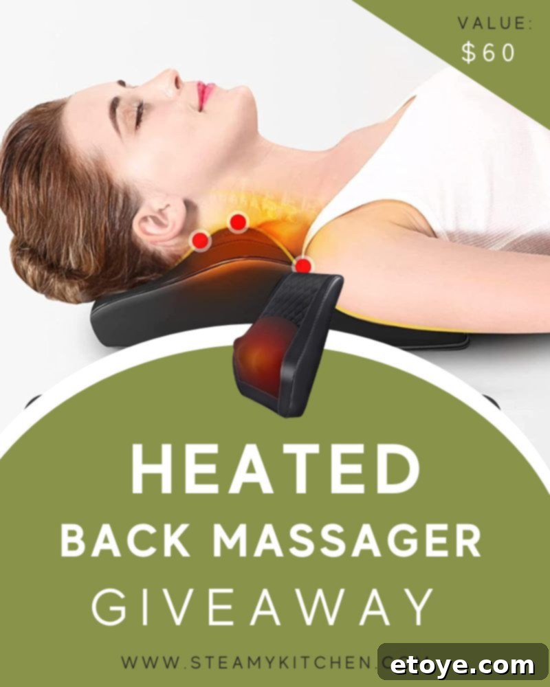 Win a Soothing Heated Back Massager 2 Heated Back Massager for tension relief and relaxation