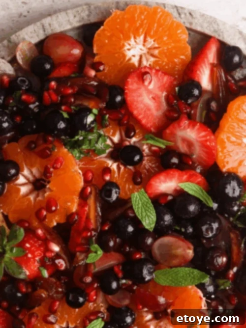 Summer Fruit Salad with Herb Dressing