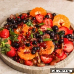 Summer Fruit Salad with Herb Dressing