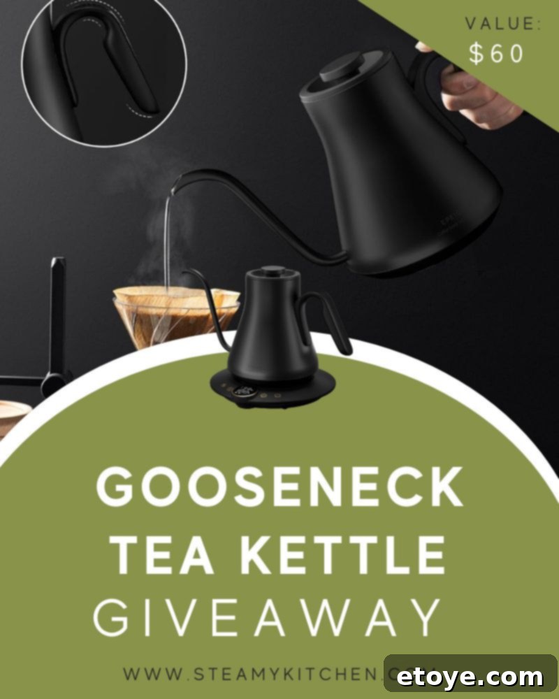 Win a Gooseneck Tea Kettle 2 Gooseneck Tea Kettle Giveaway