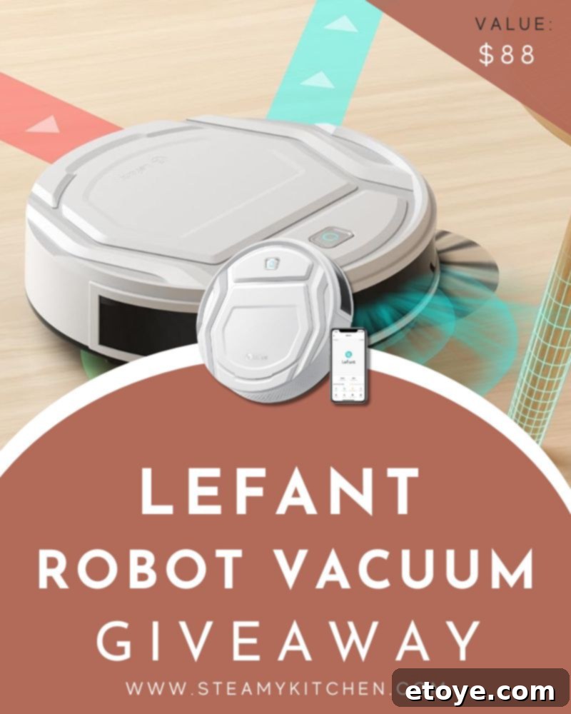 Win a Lefant Robot Vacuum 2 Lefant Robot Vacuum for effortless home cleaning
