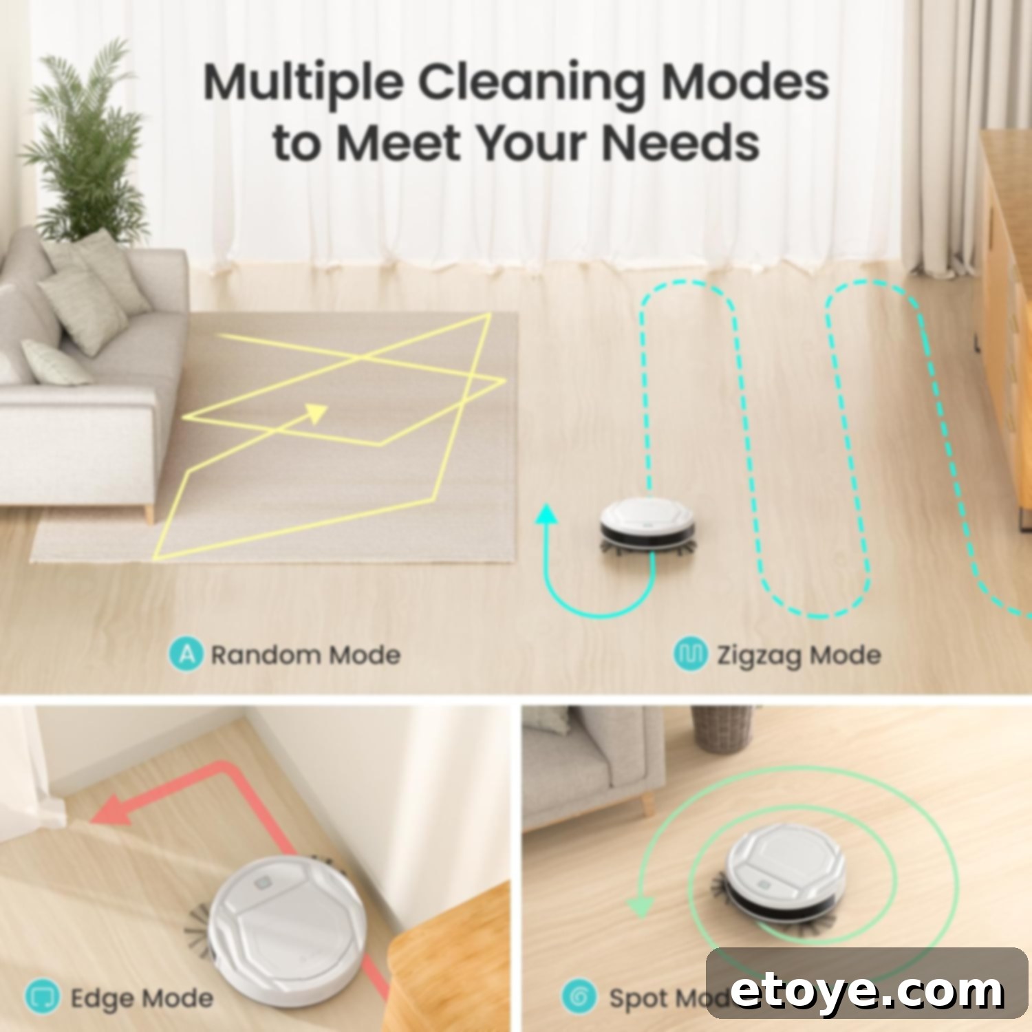 Win a Lefant Robot Vacuum 3 Lefant Robot Vacuum in a clean living room