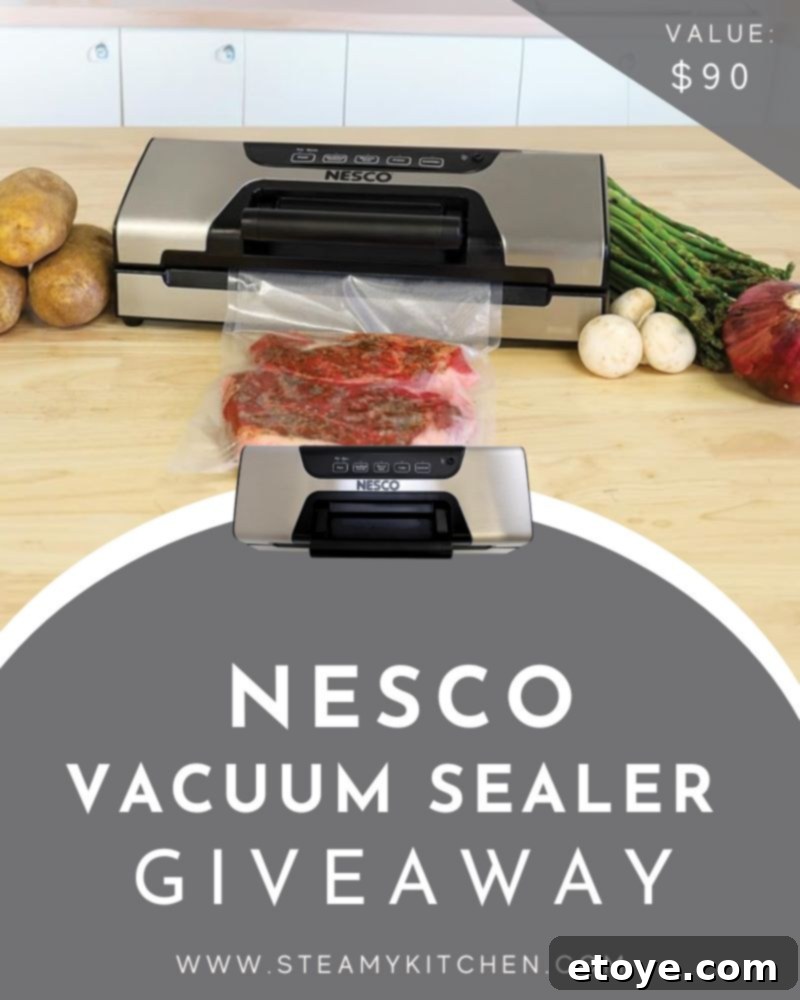 Nesco Deluxe Food VS-12 Vacuum Sealer for preserving food freshness