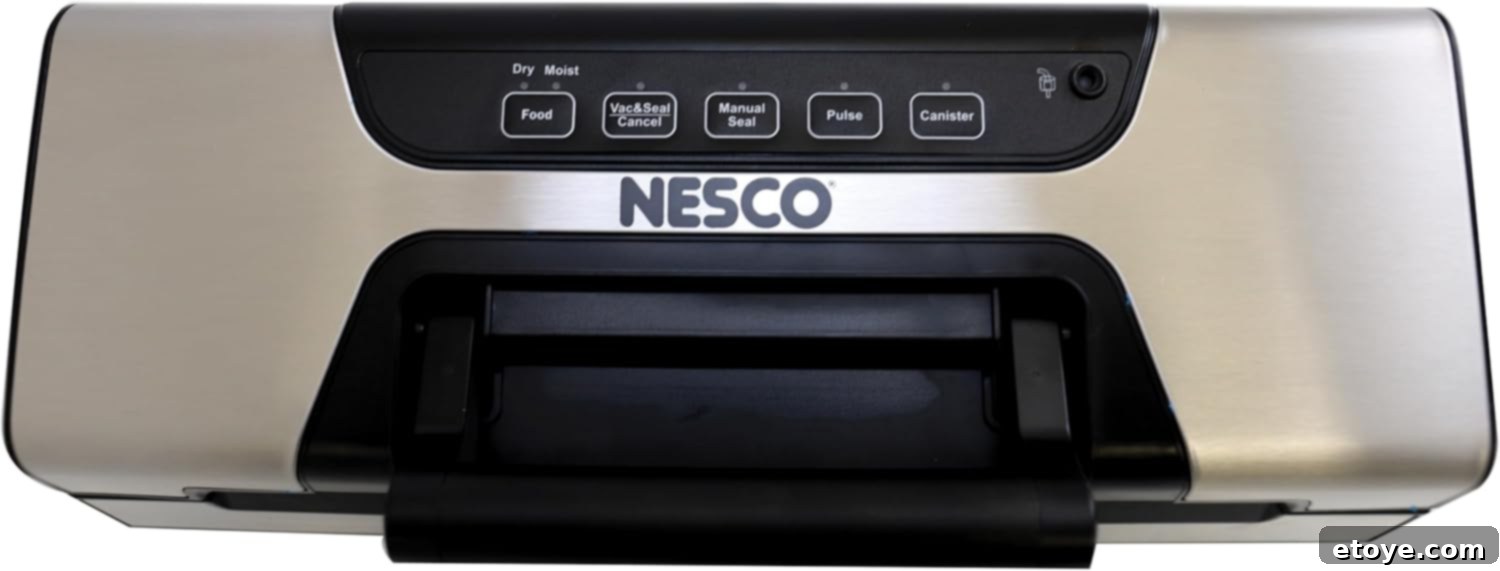 Nesco Food Vacuum Sealer extends food life and flavor