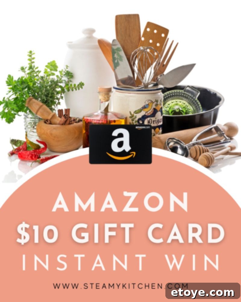 Steamy Kitchen Amazon Gift Card Instant Win Giveaway