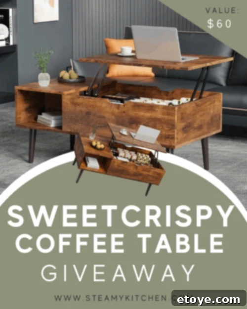 Win a Sweetcrispy Coffee Table 2 Sweetcrispy Small Brown Wooden Coffee Table