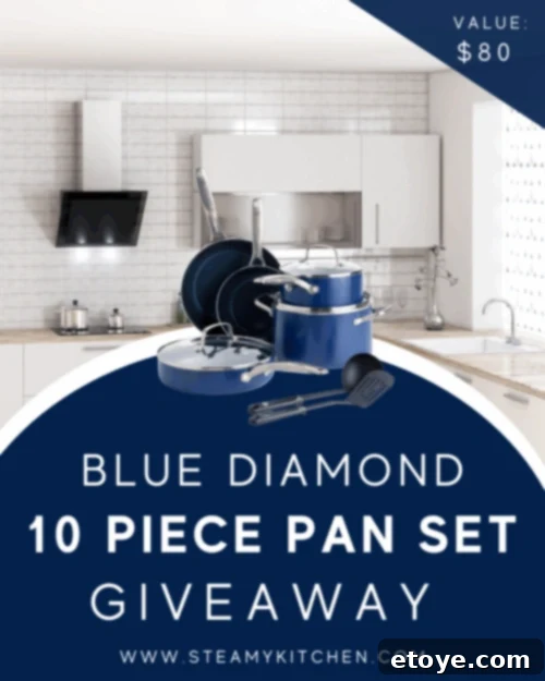 Giveaway: Win a 10-Piece Blue Diamond Cookware Set! 2 10-Piece Blue Diamond Cookware Set