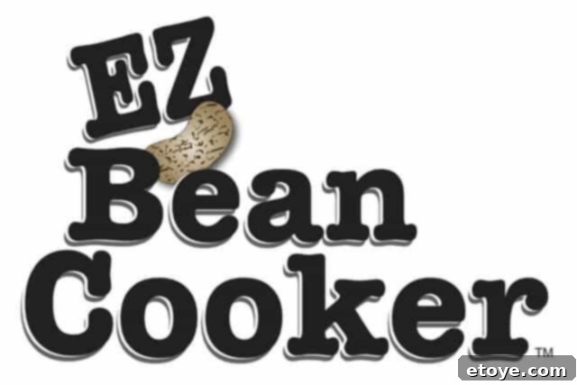 Sleek Black EZ Bean Cooker with Logo
