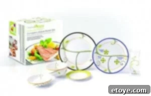Win a Precise Portions Lifestyle Starter Set 2 Precise Portions Complete Lifestyle Starter Set showing a full range of portion control dinnerware