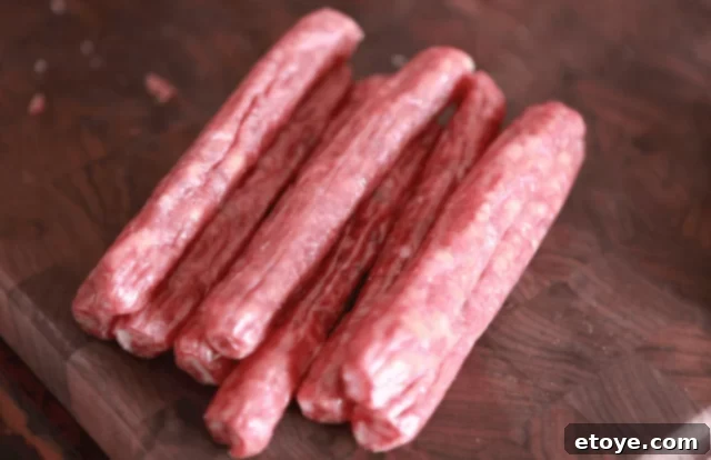Chinese Sausage and Rice Recipe - uncooked