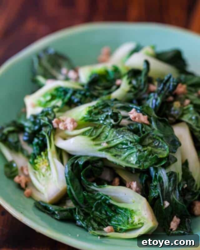 Delicious Bok Choy with Ground Chicken Stir Fry
