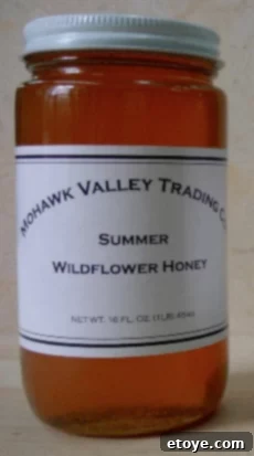 Mohawk Valley Trading Co product assortment, including maple syrup, honey, beeswax products.