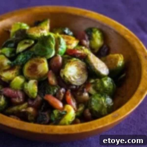 Roasted Brussels Sprouts and Grapes
