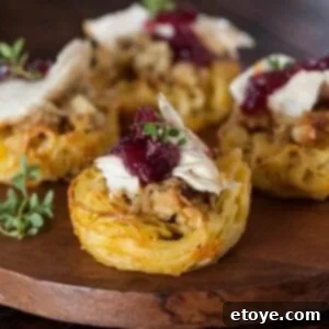 Baked Pasta Nests with Tofu and Toppings