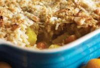 Tropical Ginger Crisp with Toasted Coconut