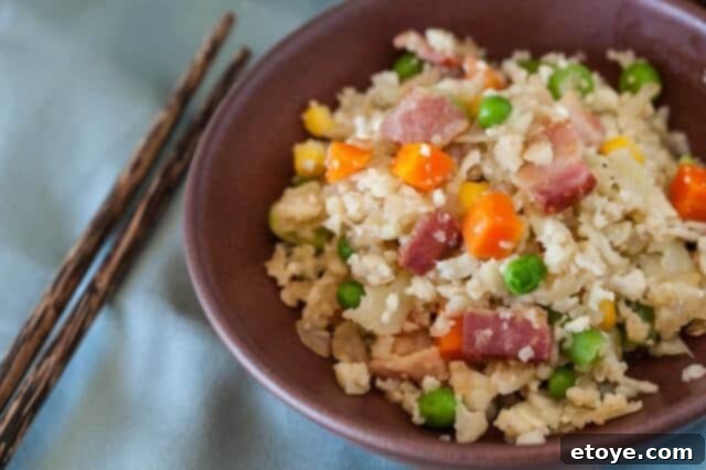 Cauliflower Fried Rice Recipe with Bacon