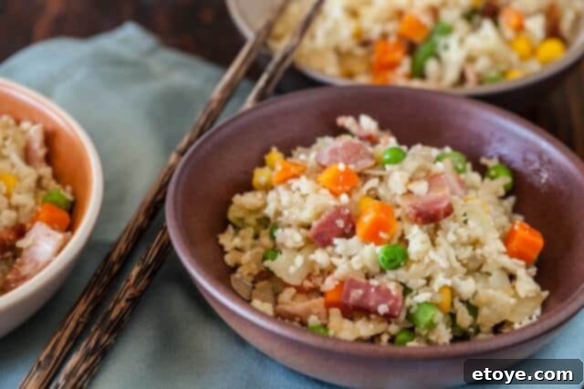 Grating cauliflower for fried rice