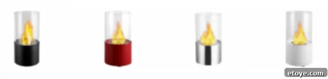 Win a Tabletop Ethanol Fireplace from Ethanol Fireplace Pros 2 Circum Tabletop Ethanol Fireplace in action, showcasing its sleek design and the mesmerizing flame