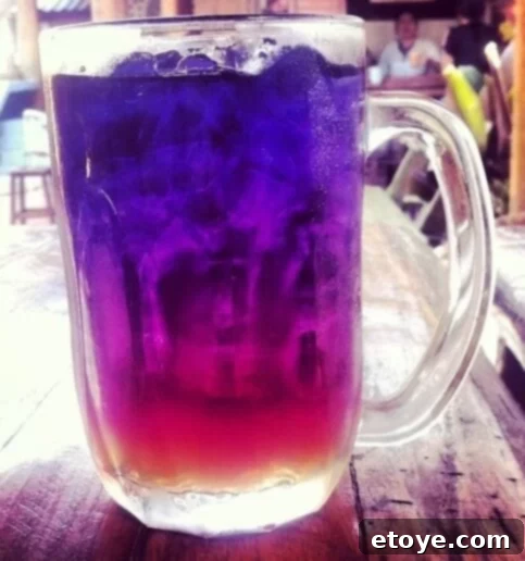 BlueChai Organic Blue Tea Giveaway 3 BlueChai Blue Tea with Lemon - Illustrating Color Change