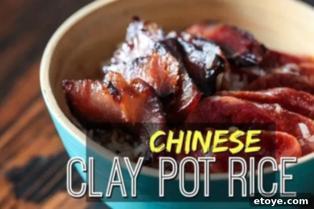 Sizzling Chinese Clay Pot Rice 2 Delicious Chinese Clay Pot Rice, a savory and comforting dish