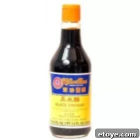 Delicious Chinese Sweet and Sour Spare Ribs Recipe 2 Bottle of Chinese black vinegar, essential for the sour note in Chinese cuisine