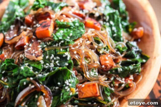 Savory Plant-Based Korean Japchae Noodles 3 Korean Japchae Noodles Recipe Vegetarian