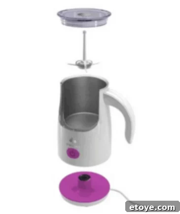 Win a Sherwood Housewares Milk Frother 2 Sherwood Milk Frother producing luxurious, velvety foam for homemade beverages, a perfect addition to any modern kitchen