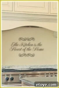 Enter to Win a WiseDecor Wall Decal 4 The Kitchen Is The Heart Wall Decal