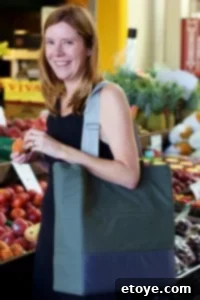 Jennifer, the inventor of Cabaggage, smiling next to her product.