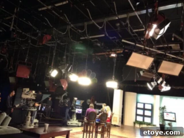 Low-Carb Pad Thai Zoodles 3 Daytime TV Studio Ceiling Cables