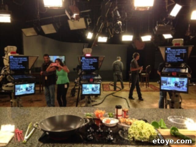 Low-Carb Pad Thai Zoodles 4 Daytime TV Studio Kitchen View
